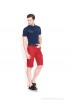 Celio Red Cotton Printed Shorts